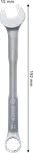 Clé mixte Bosch 15 mm en chrome vanadium.