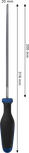 Lime demi-ronde Bosch 200 mm avec poignée ergonomique.