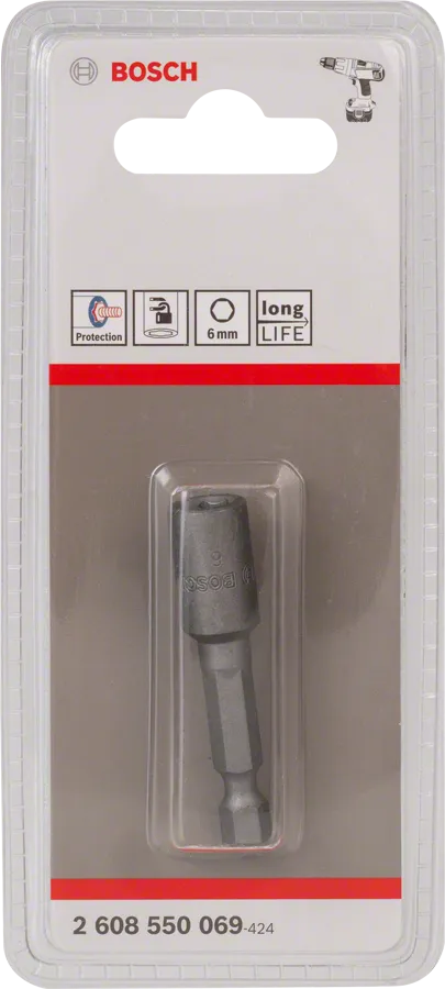 Bosch 6mm impact screwdriver bit long life.
