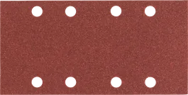 Bosch sanding sheet with eight dust extraction holes.