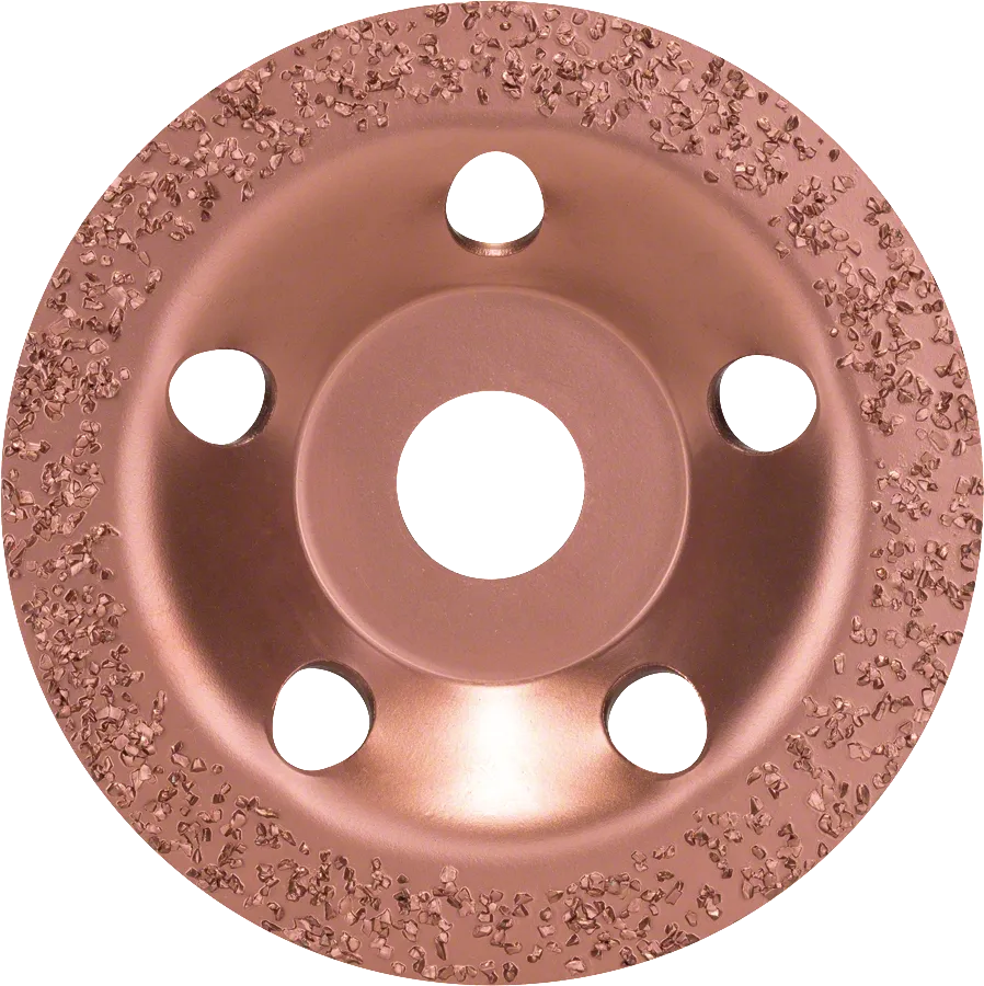 Bosch tungsten carbide grinding head, flat 115 mm medium.