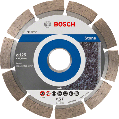 Bosch Standard for Stone diamond cutting disc 125 mm.