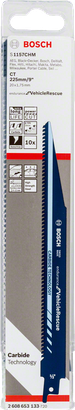 S 1157 CHM Endurance for Vehicle Rescue Reciprocating Saw Blade - Bosch  Professional