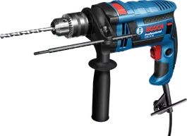 Bosch GSB 16 RE impact drill with side handle.