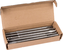 Bosch pointed chisel SDS plus 250mm set in box.