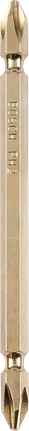 Bosch PH2 double-ended screwdriver bit titanium-coated.