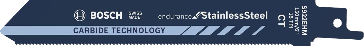 Bosch Endurance for Stainless Steel carbide reciprocating saw blade.