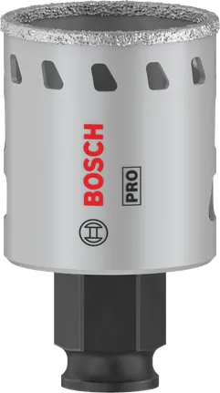 Bosch PRO Tile PC Plus Hole Saw 38 mm for tile cutting.