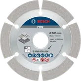 Bosch PRO Concrete Diamond Disc 105 mm for cutting.