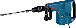 Bosch GSH 11 E demolition hammer with chisel attachment.