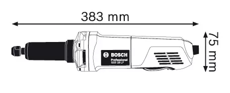 Moinho Bosch , comprimento de 383 mm.