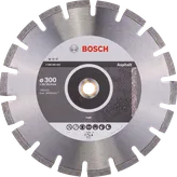 Disco diamantado Bosch para corte de asfalto, 300 mm.