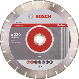 Disco de corte diamantado Bosch Standard for Marble de 230 mm.