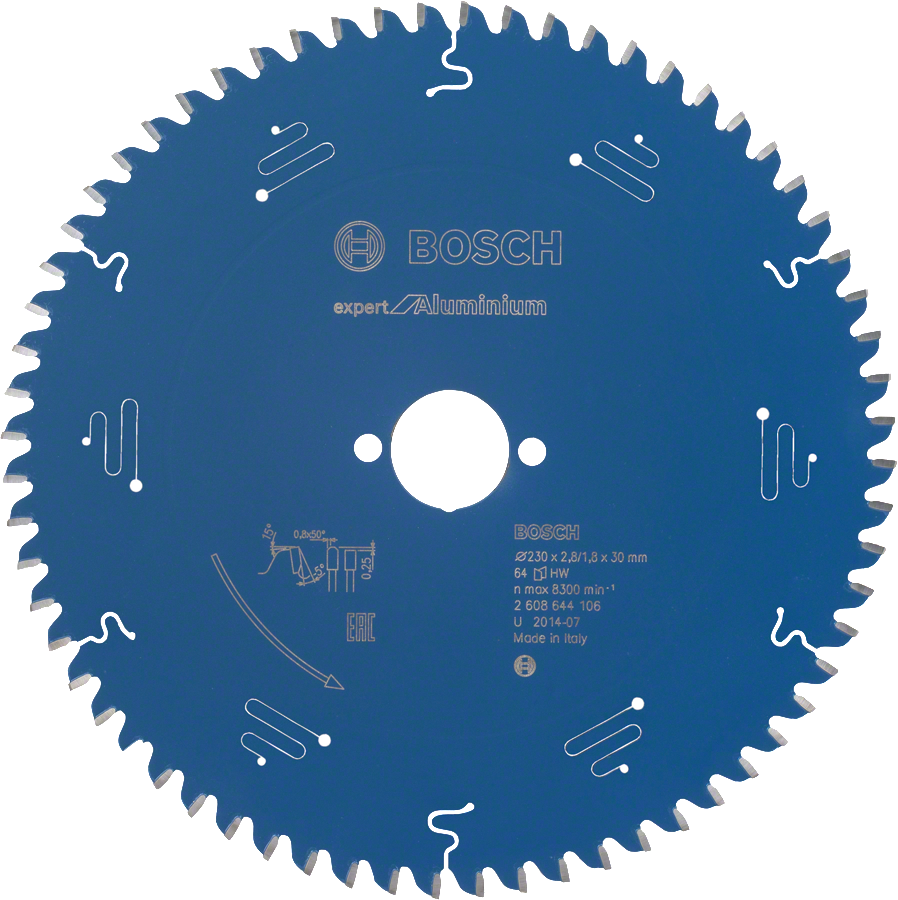 Lâmina de serra circular Bosch Expert para alumínio, 230 mm.