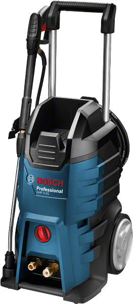 Lavadora de alta pressão Bosch GHP 5-55 com pressão máxima de 130 bar.