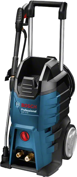 Lavadora de alta pressão Bosch GHP 5-55 com pressão máxima de 130 bar.