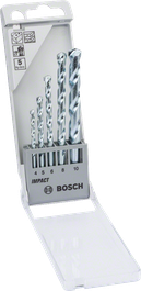 Conjunto de brocas para alvenaria Bosch CYL-1 de 5 peças 4/5/6/8/10 mm.