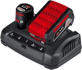 Carregador Bosch GAX 18V-30 para baterias de 12V e 18V.