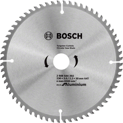 Lâmina de serra circular Bosch Eco para alumínio 230 mm 64T.