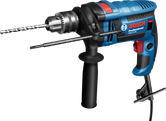 Berbequim de impacto Bosch GSB 16 RE com punho lateral.