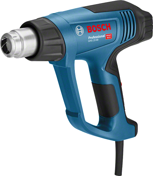 Pistola de ar quente Bosch GHG 23-66 com temperatura regulável.