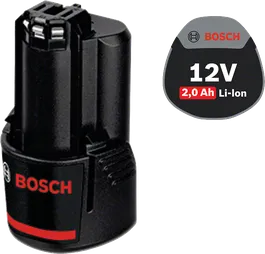 Bateria de iões de lítio Bosch 12V 2,0Ah.