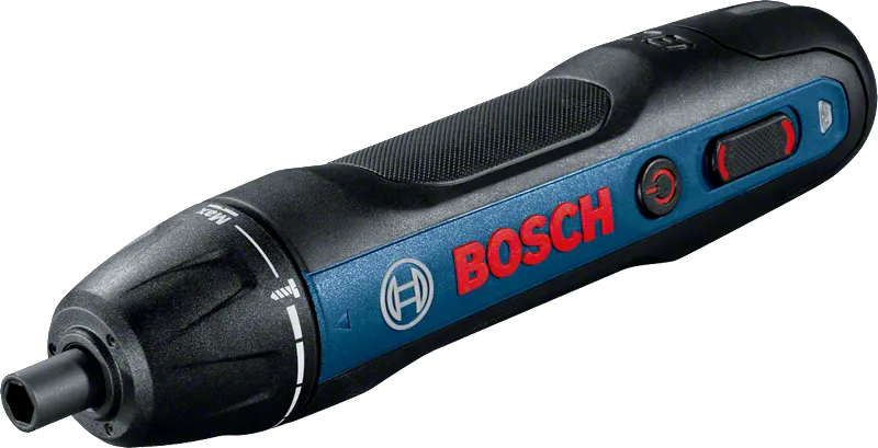 Aparafusadora sem fio Bosch GO com torque ajustável.