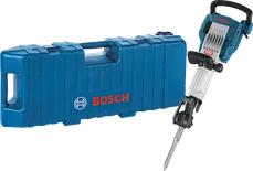 Martelo de demolição Bosch GSH 16-28 com mala de transporte.