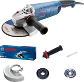 Rebarbadora Bosch GWS 26-230 com acessórios.