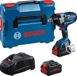 Conjunto de chaves de impacto Bosch GDS 18V-1600 com bateria e carregador.