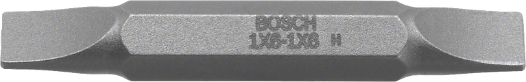 Ponta de chave de fendas dupla Bosch para parafusos de fenda.