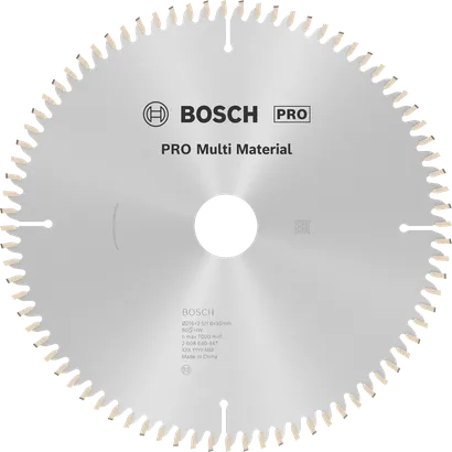 Lâmina de serra circular Bosch PRO Multi Material, 216 mm T80.