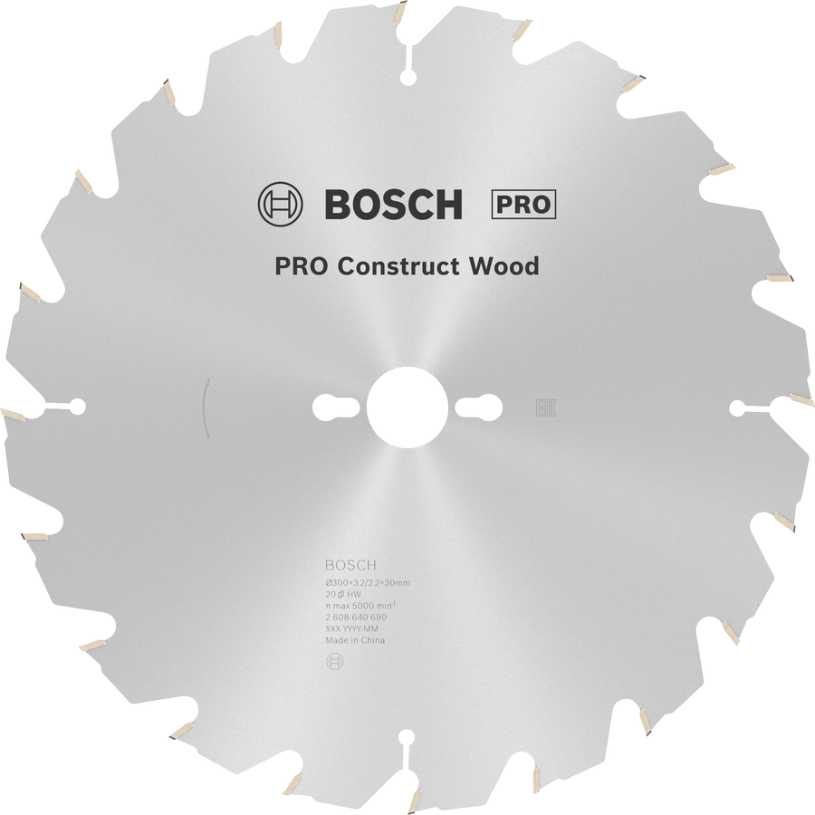 Lâmina de serra circular Bosch PRO Construct Wood 300 mm.
