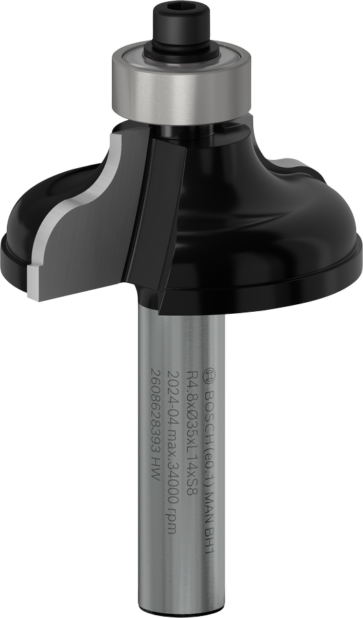 Broca de tupia Bosch PRO Classical Roman Ogee, haste de 8 mm.