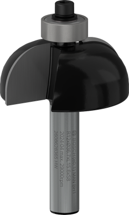 Broca de tupia Bosch PRO Cove R 12 para haste de 8 mm.