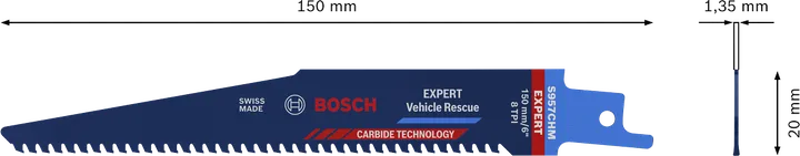 Lâmina de serra alternativa Bosch EXPERT Vehicle Rescue S 957 CHM.