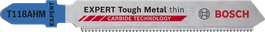 Lâmina de serra tico-tico Bosch EXPERT Tough Metal fina T118AHM.