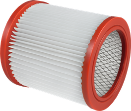 Filtro cilíndrico de poliéster Bosch para extração de pó.