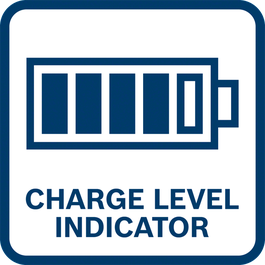 O indicador do nível de carga da bateria mostra o nível da carga restante da bateria