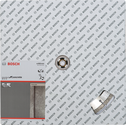 Disco de corte de hormigón Bosch para hormigón estándar.