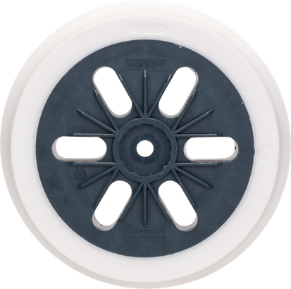 Plato lijador duro Bosch de 150 mm para un acabado preciso.
