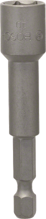 Aprietatuercas Bosch de 65 mm con vástago hexagonal de 1/4" para roscas M6.