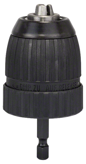 Mandril sin llave Bosch de 10 mm con vástago hexagonal de 1/4 de pulgada.