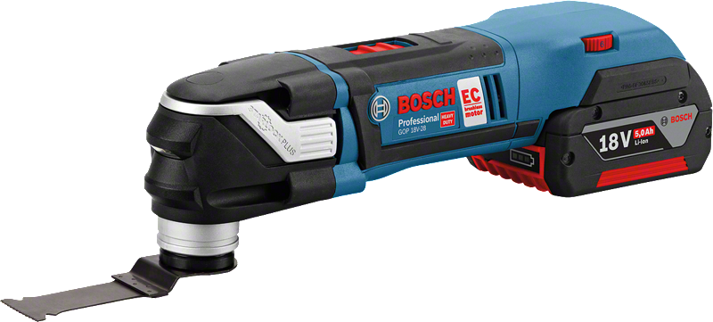 Multiherramienta inalámbrica Bosch GOP 18V-28 con StarlockPlus.