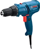 Taladro eléctrico azul.