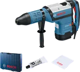 Taladro percutor rotativo Bosch GBH 12-52 DV con empuñadura lateral.