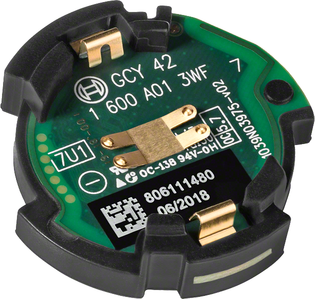 Módulo Bluetooth Bosch GCY 42 para conectividad de herramientas.