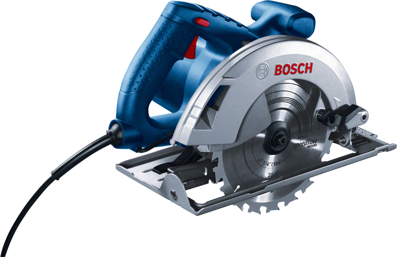 Sierra circular de mano Bosch GKS 20-65 para cortar madera.