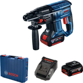 Kit de martillo perforador inalámbrico Bosch.