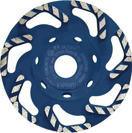 Cabezal de pulido de diamante para hormigón Bosch EXPERT, 125 mm.